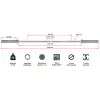 Barre d'haltérophilie de longueur 201 cm pour entrainement de weighlifting - vue 6