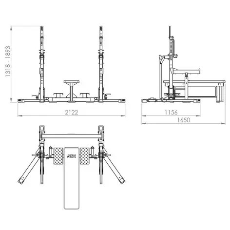 Combo rack banc développé couché homologué - vue 25