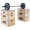 Ensemble de Jerk Block en bois empilables pour Strongman