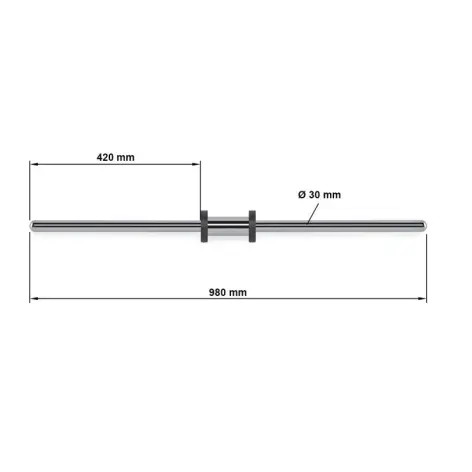 Adaptateur 30 mm pour presse à cuisse ATX - vue 2