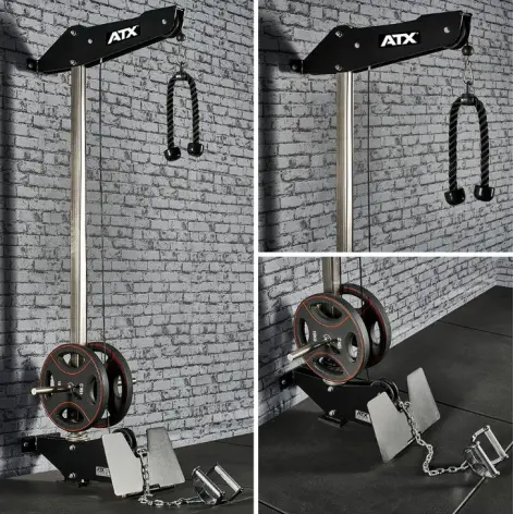 Station à poulie haute et basse murale à charges libres 130 kg - vue 7