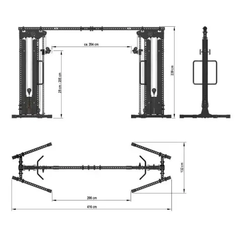 Station poulie vis à vis ATX Crossover Cable - vue 12