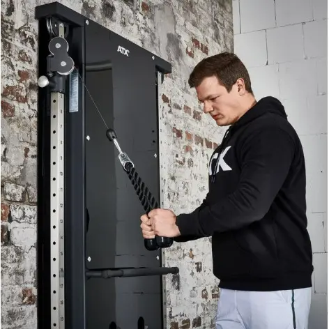 Station avec double colonne de poids à charge guidée pour tirage haut et bas - vue 6