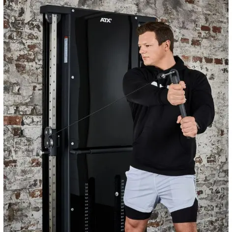 Station avec double colonne de poids à charge guidée pour tirage haut et bas - vue 9