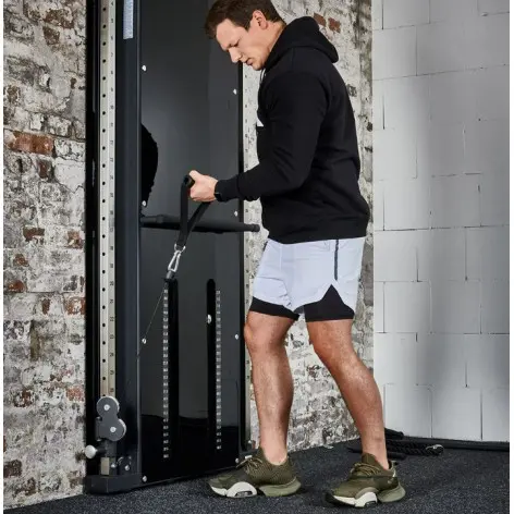 Station avec double colonne de poids à charge guidée pour tirage haut et bas - vue 7