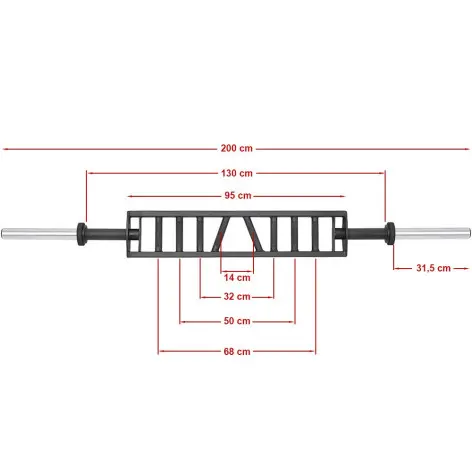 Barre de musculation olympique 2 mètres Multi-grip - vue 7