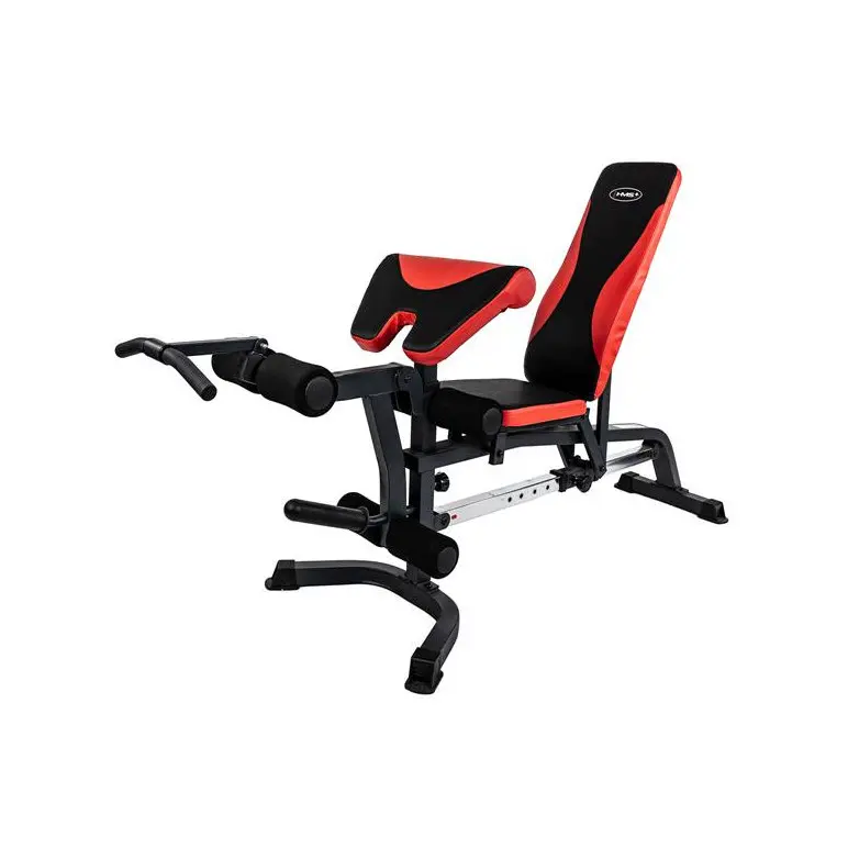 Banc de musculation réglable pupitre à biceps et leg extension pour home gym