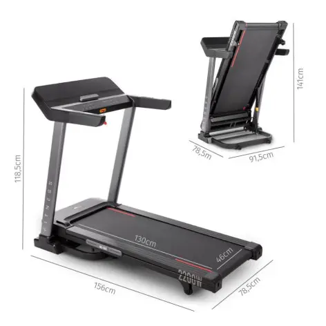 Tapis de course professionnel pliable avec vitesse de 18km/h - vue 6