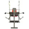 Banc de musculation home gym pliable avec chandelles, leg curl et leg extension - vue 3