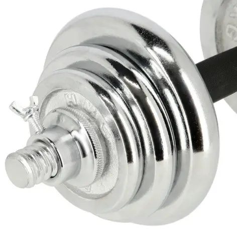 Pack complet d'haltères chromées 21 kg - vue 6