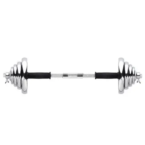 Set d'haltères en mallette chromé - 55 kg - vue 5