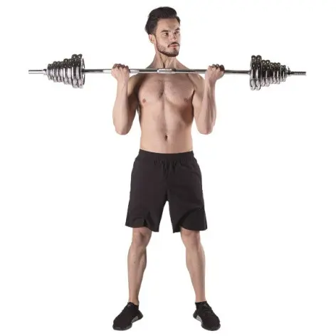 Set d'haltères en mallette chromé - 55 kg - vue 8