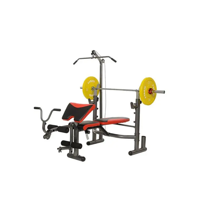 Banc de musculation multifonction home gym avec poulie haute