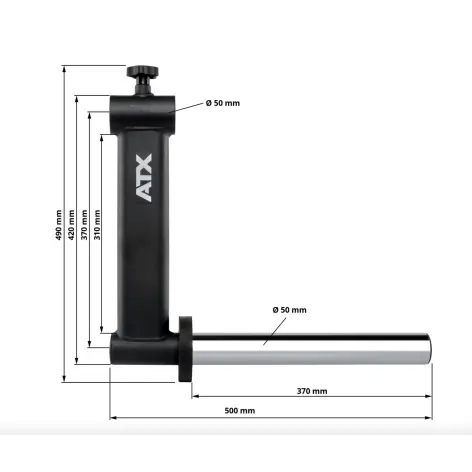 Option de maintien chromée pour Camber Bar olympique - vue 7