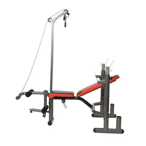 Banc de musculation multifonction home gym avec poulie haute - vue 4