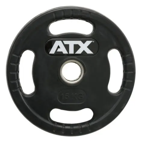 Pack 125 kg de poids avec barre de musculation olympique en céramique - Colliers de serrage intégrés - vue 3