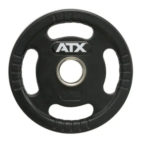 Pack 125 kg de poids avec barre de musculation olympique en céramique - Colliers de serrage intégrés - vue 4