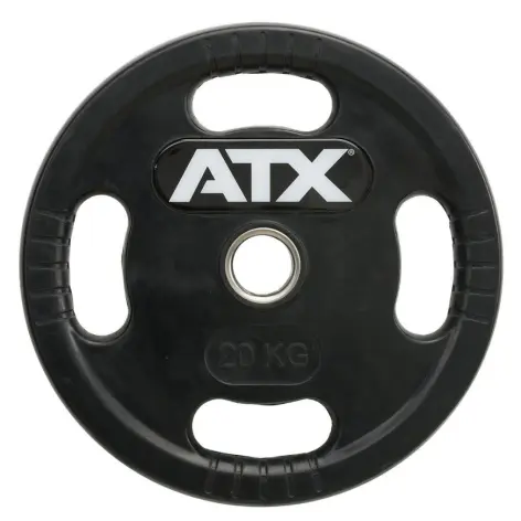 Pack 125 kg de poids avec barre de musculation olympique en céramique - Colliers de serrage intégrés - vue 2