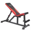 Banc de musculation home gym réglable avec rouleau de blocage pour abdominaux - vue 3