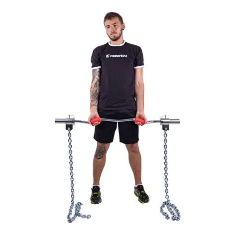 Chaînes d'haltérophilie avec barre - vue 2