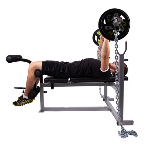 Chaînes d'haltérophilie avec barre 25kg - vue 4