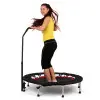 Trampoline de fitness pour homegym avec digitalisation et guidon - capacité de 110 kg - vue 1