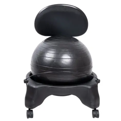 Chaise ergonomique avec dossier ballon de gymnastique amovible - vue 2