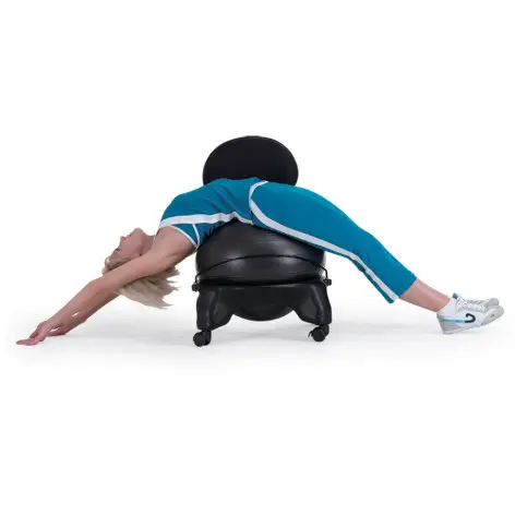 Chaise ergonomique avec dossier ballon de gymnastique amovible - vue 11