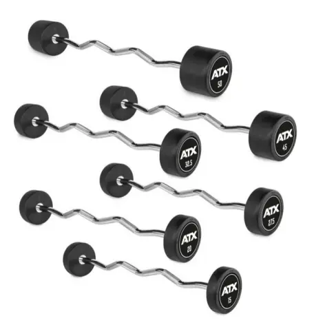 Barre d'haltère pré-chargée de type EZ de qualité professionnelle - 10 à 50 kg - vue 2