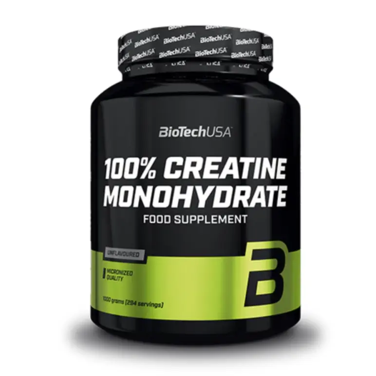 Poudre de créatine micronisée monohydrate en pot ou sachet pour la musculation - Action Boost des performances