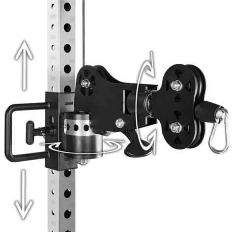 Station de musculation à poulie vis à vis double 2 x 90 kg ATX - vue 9