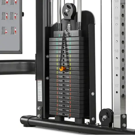 Station de musculation poulie double ATX 2 x 90 kg pour home-gym - vue 4