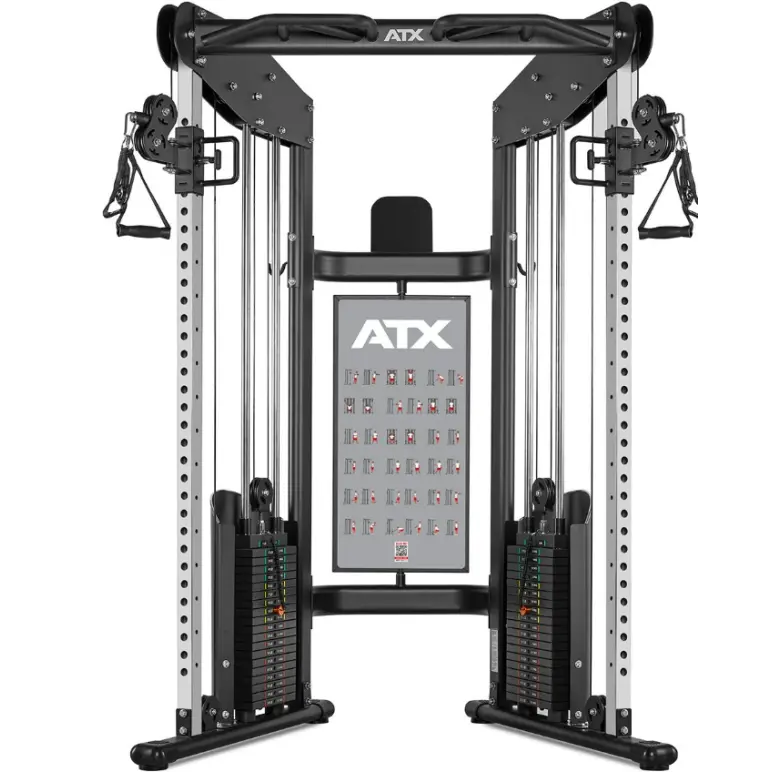 Station de musculation poulie double ATX 2 x 90 kg pour home-gym