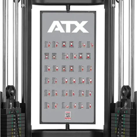 Station de musculation poulie double ATX 2 x 90 kg pour home-gym - vue 14