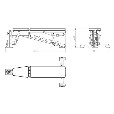 Banc de musculation sellerie grip ATX - vue 14