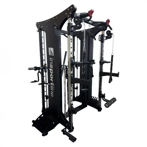 Smith machine de musculation avec double colonne de poids - vue 2