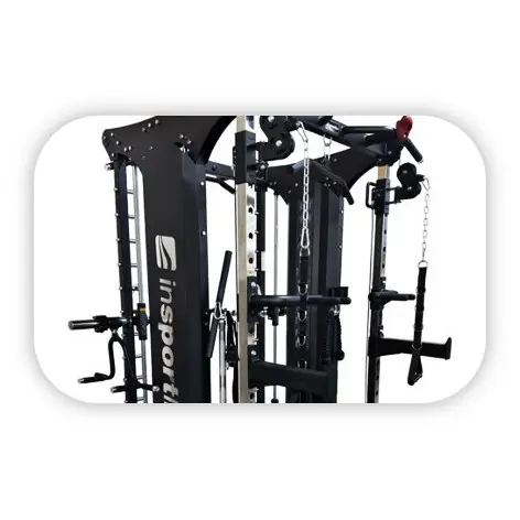 Smith machine de musculation avec double colonne de poids - vue 4