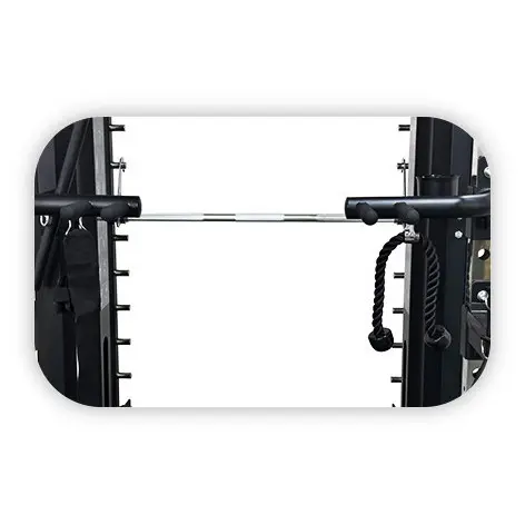 Smith machine de musculation avec double colonne de poids - vue 5
