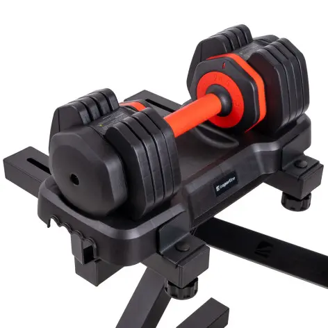 Ensemble Paire Haltères réglables 6,5 à 24,5 KG avec socle de rangement - vue 4