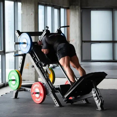 Machine de musculation deux-en-un : Leg press et hack squat - vue 8