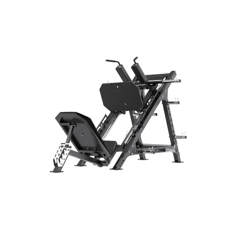 Machine de musculation deux-en-un : Leg press et hack squat