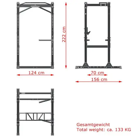 Power cage fonctionnelle rack de musculation professionnel - vue 6
