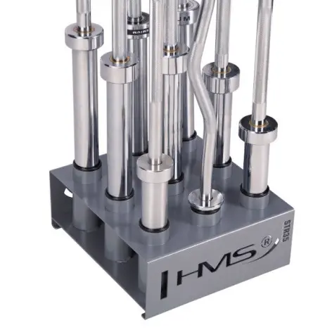 rack de stockage au sol pour barres de musculation olympiques au diamètre de 50mm - vue 6