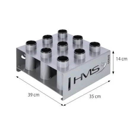 rack de stockage au sol pour barres de musculation olympiques au diamètre de 50mm - vue 8