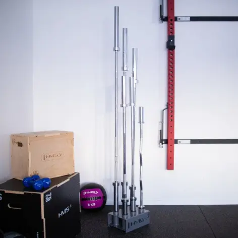 Arbre de rangement pour barres de musculation olympiques - 6 espaces de travail - vue 7