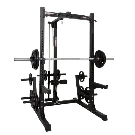 Cage rack professionnelle capacité de charge 400 kg avec poulie haute et basse - vue 2