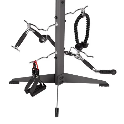 Colonne de rangement pour accessoires de training avec 8 crochets - vue 4