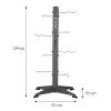 Colonne de rangement pour accessoires de training avec 8 crochets - vue 5
