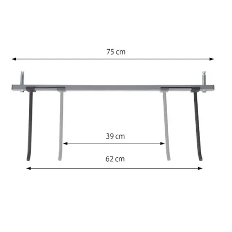 Support pour tapis d'exercice à fixation murale - vue 3