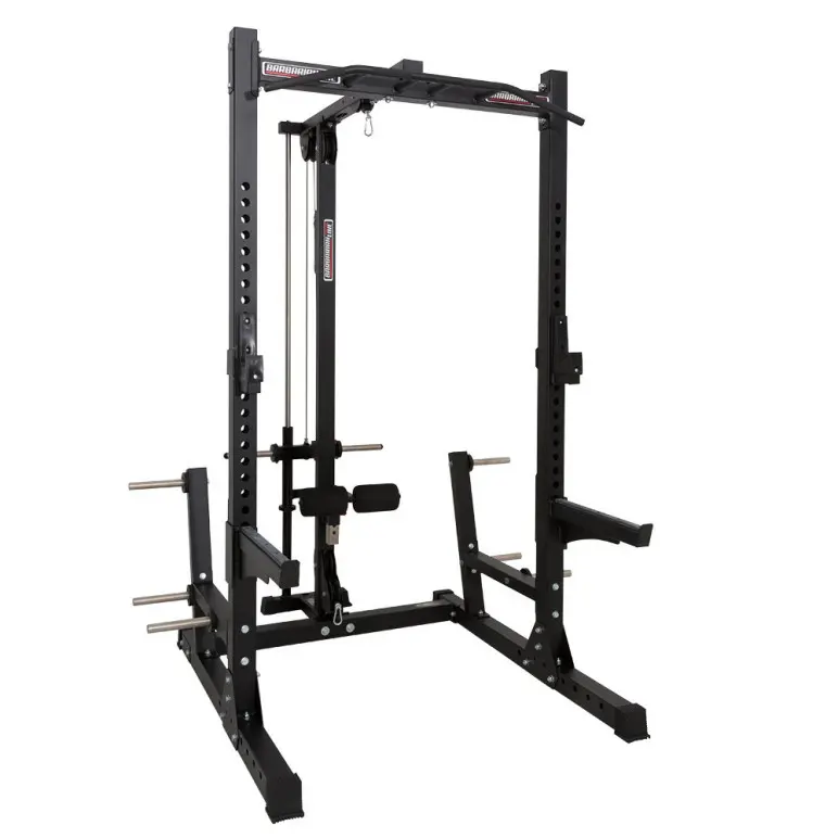 Cage rack professionnelle capacité de charge 400 kg avec poulie haute et basse